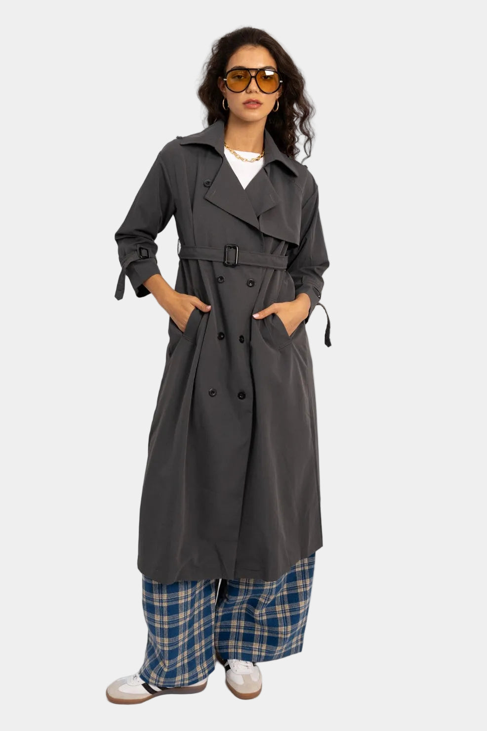 גקט טרנץ מיה - אפור