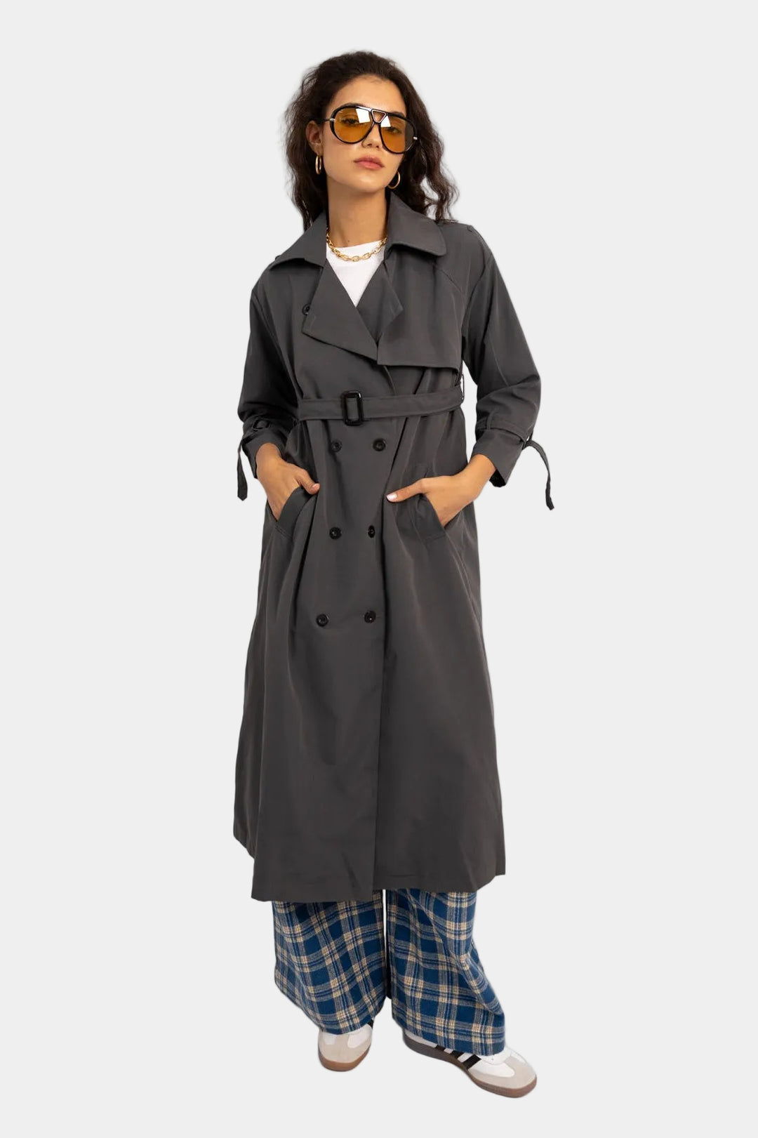 גקט טרנץ מיה - אפור