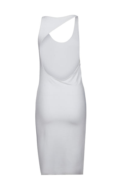 שמלת ערב גב פתוח צבע לבן-EVENING DRESS COLOR WHITE