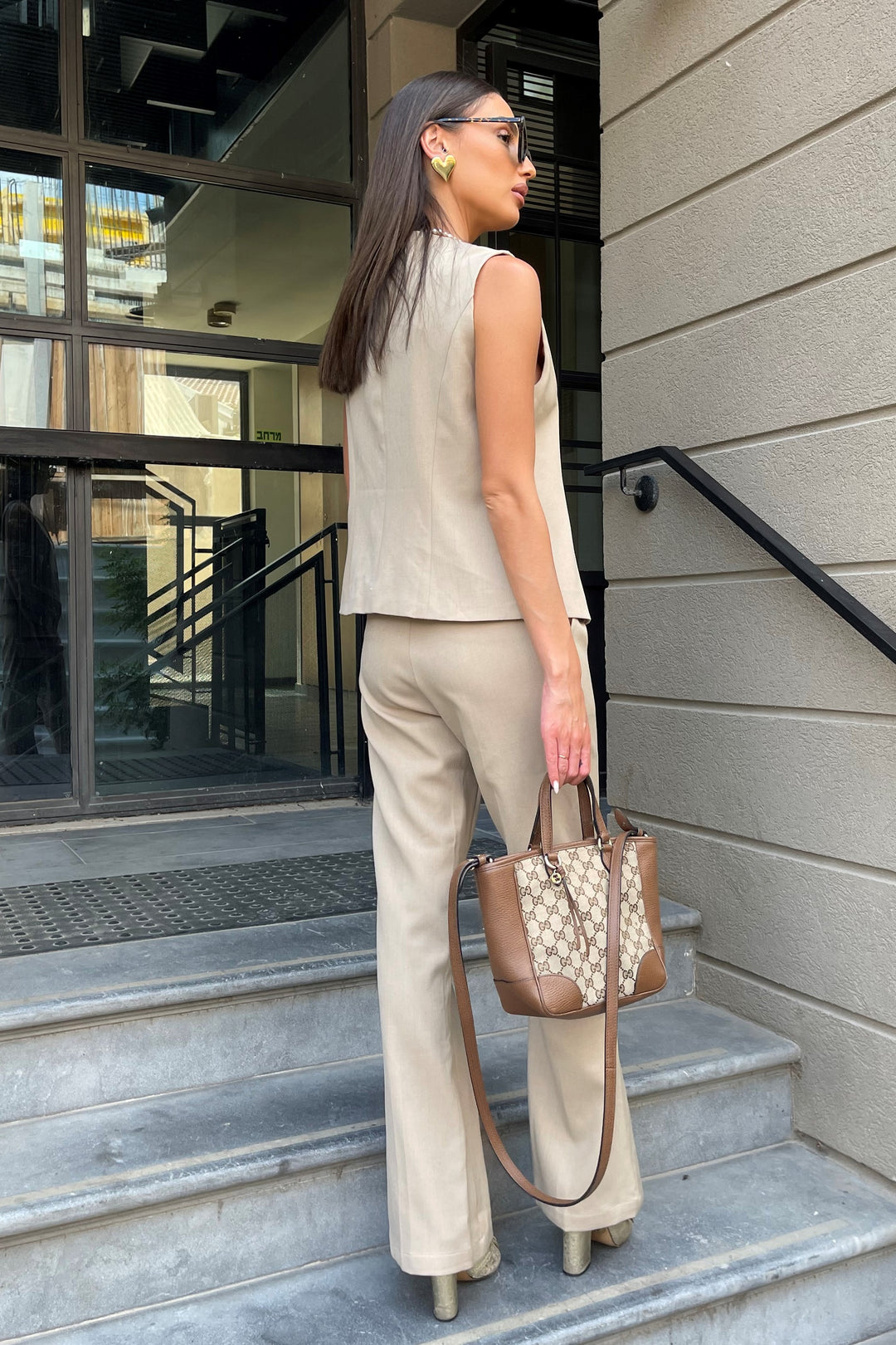 חליפת וסט גוהנה - לבן