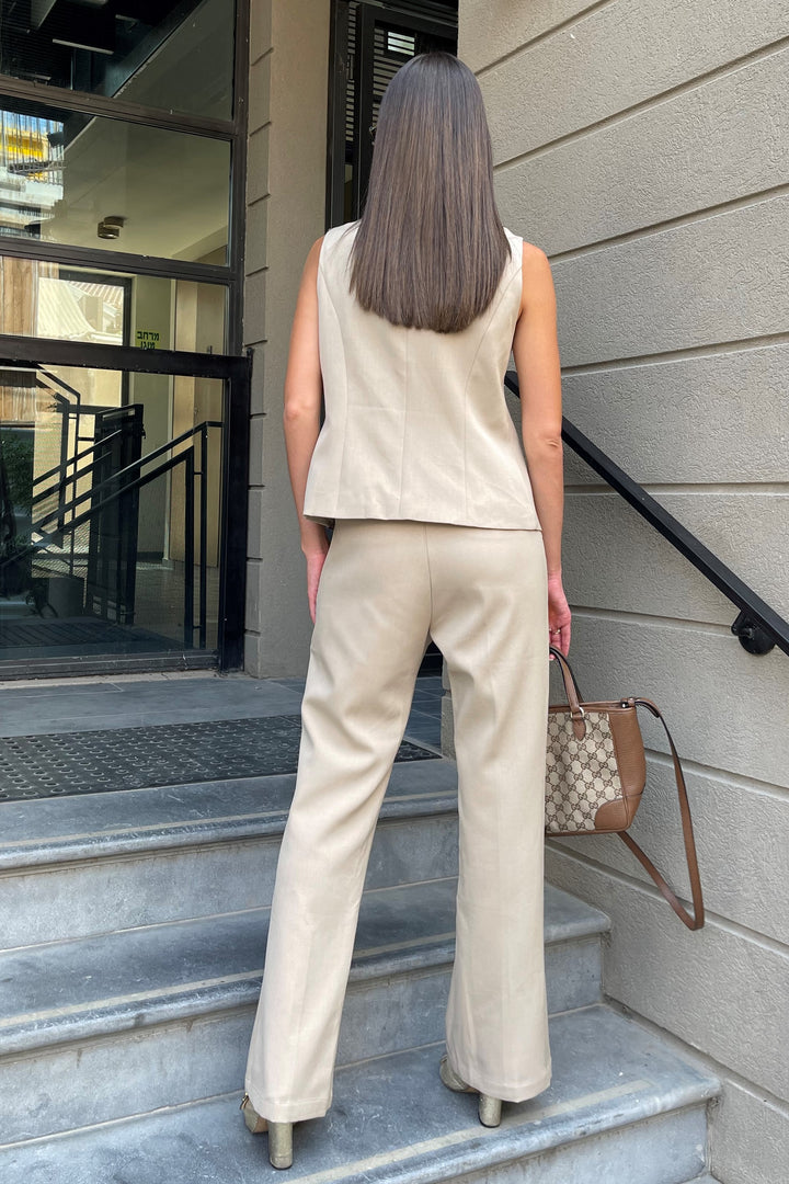 חליפת וסט גוהנה - לבן