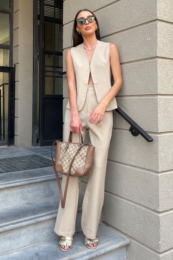 חליפת וסט גוהנה - לבן