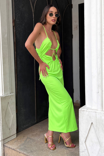 שמלת נדין - ירוק