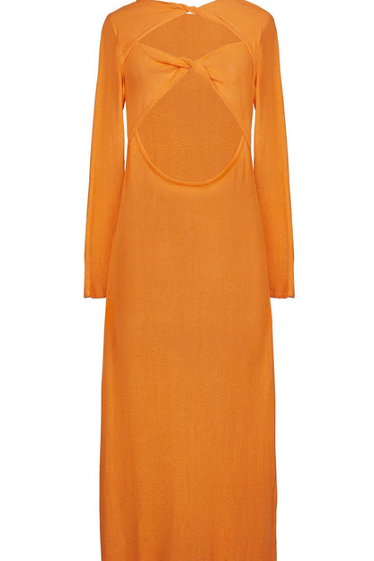 שמלת מונקו צבע כתום - MONACO DRESS COLOR ORANGE