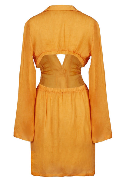 שמלה סנטוריני צבע כתום -SANTORINI DRESS COLOR ORANGE